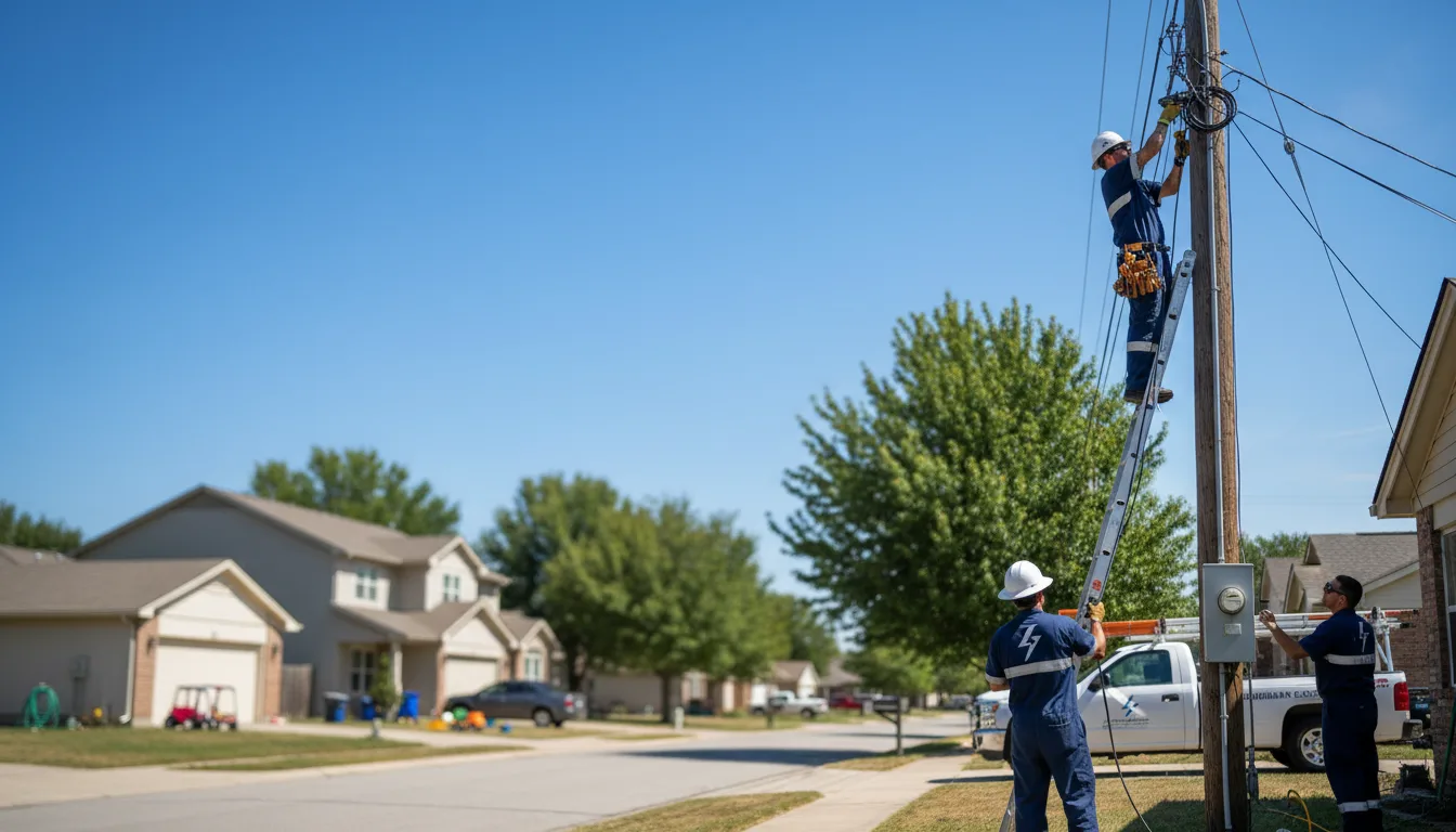Residential electrician providing installation services in Perryville, MO